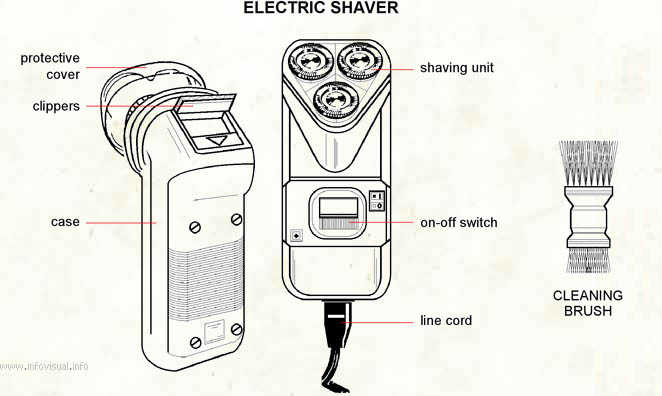 Electric shaver  (Visual Dictionary)